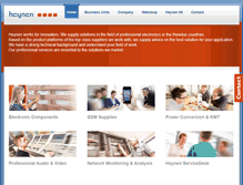 Tablet Screenshot of heynen.com